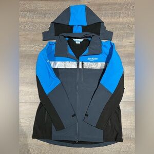 New Amazon Delivery Driver Soft Shell Reflective Insulated Hoody Jacket size XL